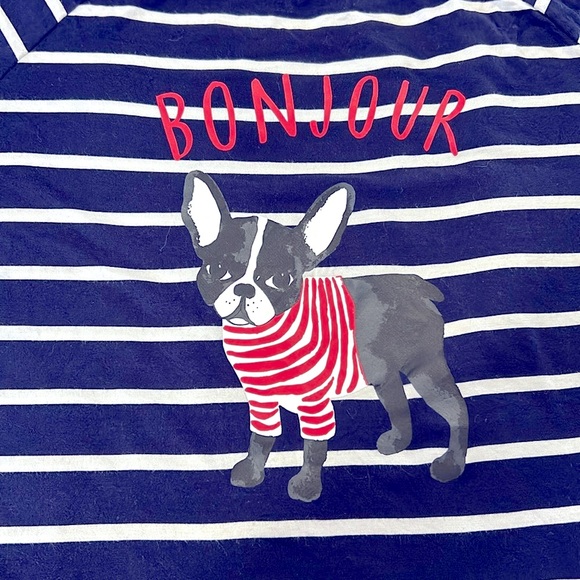 Kate Spade Bonjour Tee Shirt. New Without Tags - Picture 2 of 5